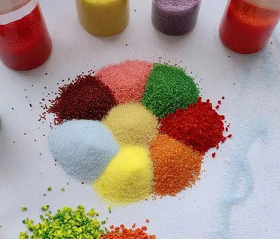 北京人工彩砂零售 標(biāo)達(dá)材料，誠信商家，為您的涂料工程添彩